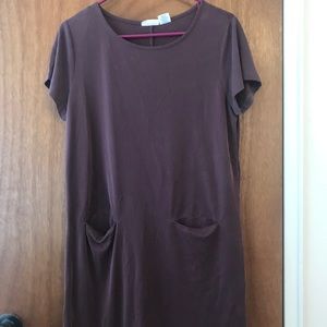 Purple T-shirt Dress w/pockets